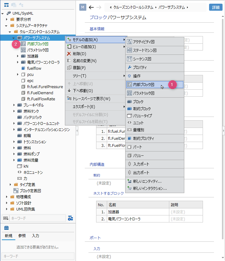 内部ブロック図を配置